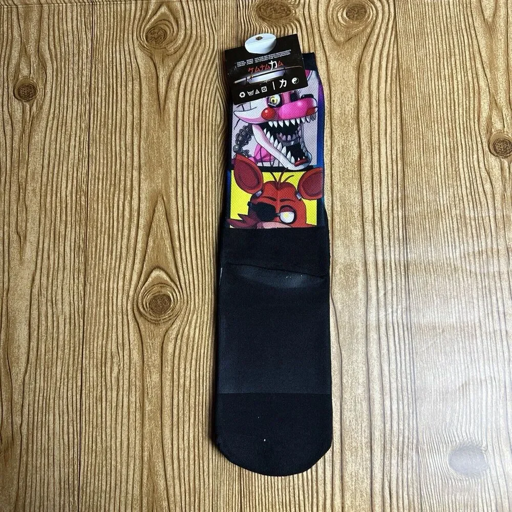Five Night at Freddy’s Freddy Fazbear And Crew Crew Socks Unisex Midcalf FNaF‎
